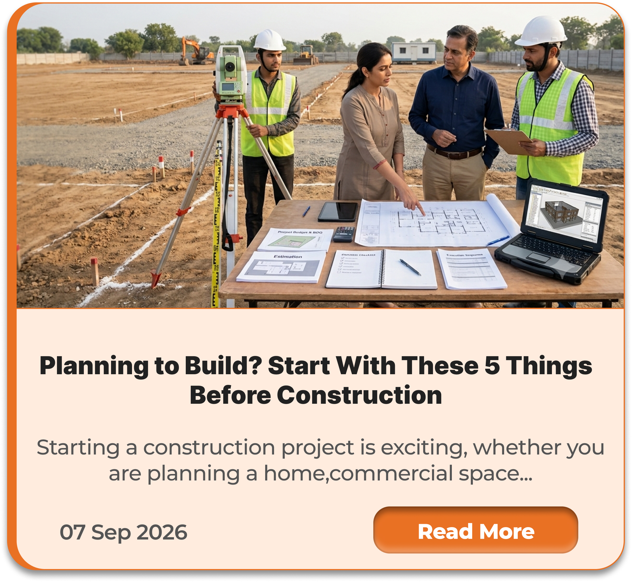 Planning to Build? Start With These 5 Things Before Construction