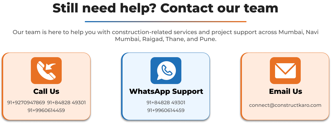 ConstructKaro Support Team