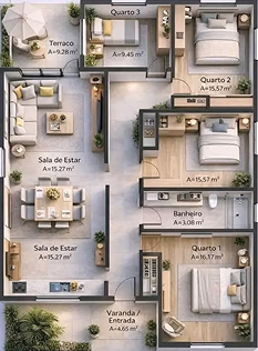 2 BHK Villa Design