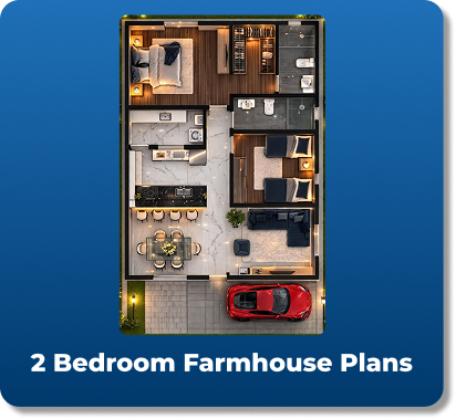 2 bedroom farmhouse plan
