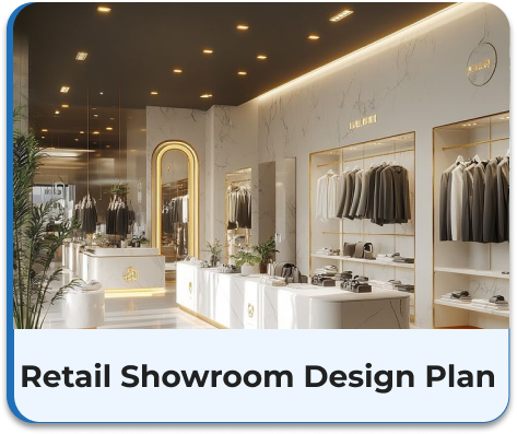 Retail showroom design plan