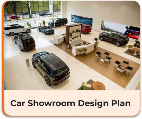 Car showroom design plan